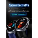 Spovan Electro Pro Hava Basınçlı Şeker Nfc Sesli Görüşme Ekg Türkçe Akıllı Saat - Görsel 4