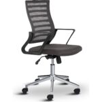 Asbir Mobilya Capri Fileli Metal Ayaklı Ev Ofis Koltuğu Çalışma Koltuğu - Görsel 2