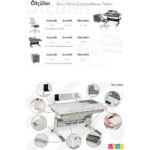 Creo Mobili Lise ve Üniversite İçin Çalışma Masası + Sandalye + Keson + Tabure - Beyaz/Fuşya - Sirius Premium - Görsel 10