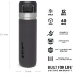 Stanley Termos The Quick-Flip Water Bottle 0.7L / 24oz Charcoal - Görsel 3