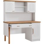 Setay Bilgisayar Masası, Vita Bohem Çalışma Masası, Ahşap Ayaklı - Görsel 5