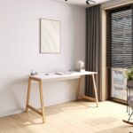 Lagomood Denge Çalışma Masası 120 cm Beyaz Meşe - Görsel 2