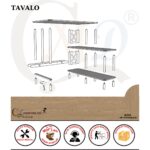 Cmd Wood TAVALO Çalışma Masası – 125x65 cm, 120cm Etejerli & 2 Raflı, Ahşap Ayaklı, MDF, Modern ve İşlevsel Tasarım - Görsel 5
