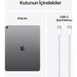 Apple iPad Air M3 13" 1tb Wi-Fi Uzay Grisi MCQ04TU/A - Görsel 4