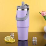 Trailx Vakumlu Termos, Paslanmaz Çelik 30 OZ/887 Ml, Lila - Görsel 3