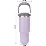 Trailx Vakumlu Termos, Paslanmaz Çelik 30 OZ/887 Ml, Lila - Görsel 5