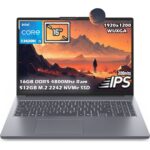 Lenovo Ideapad Slim 3 16IRH10 Intel Core i5 13420H 16GB Ddr5 Ram 512 GB SSD 16''  WUXGA IPS Panel Freedos Taşınabilir Bilgisayar 83K2001FTR