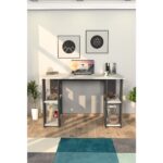 Moonlife Hipo Çalışma Masası Antrasit - Görsel 2