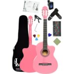 Furia CG-3901PK Klasik Gitar 4/4 Sap Ayarlı Kesik Kasa Full Set - Pembe