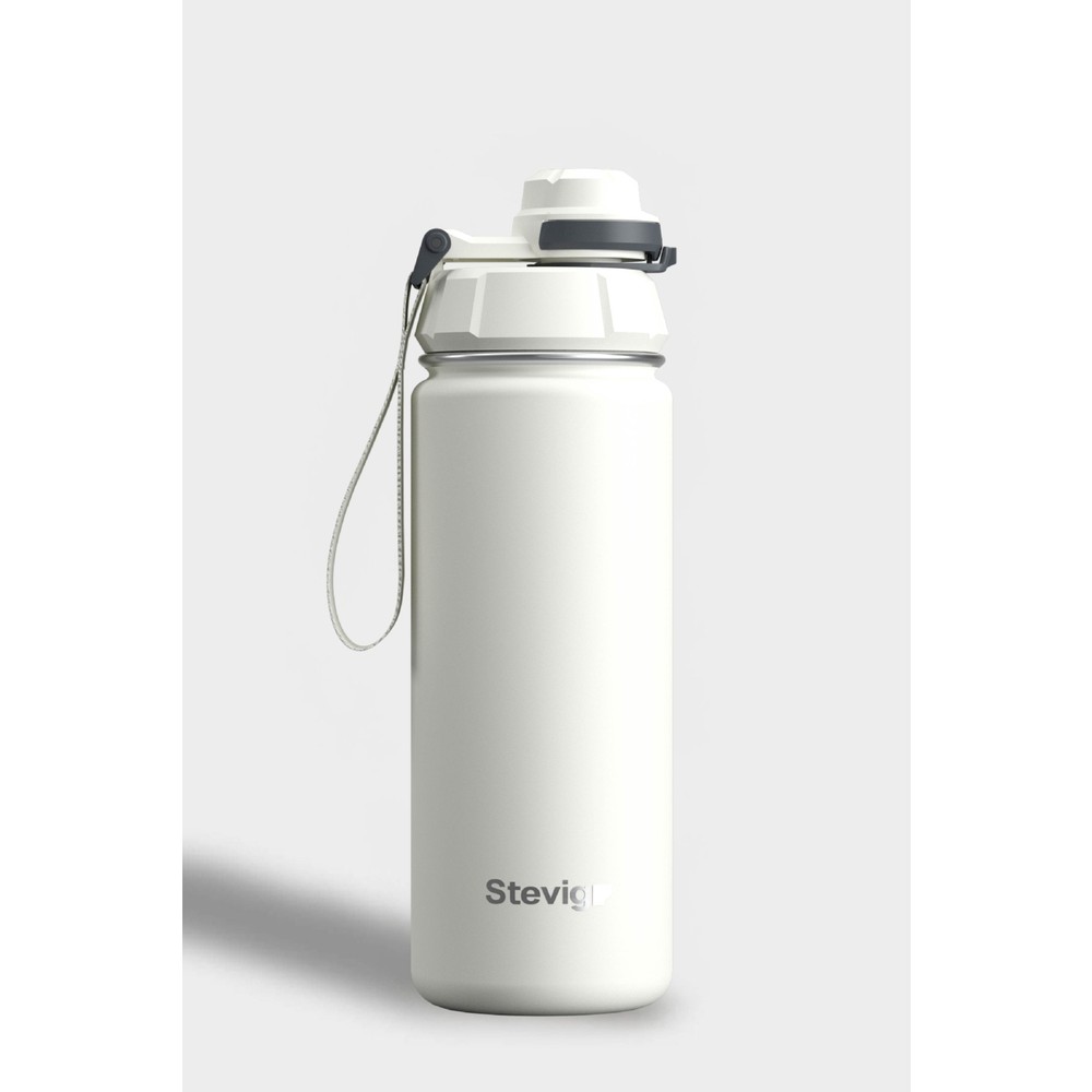 110000999253974.jpg Stevig 1 Hand Leak-Proof Sızdırmaz Çelik Termos 500 Ml Star Whıte St-220 - Görsel 1
