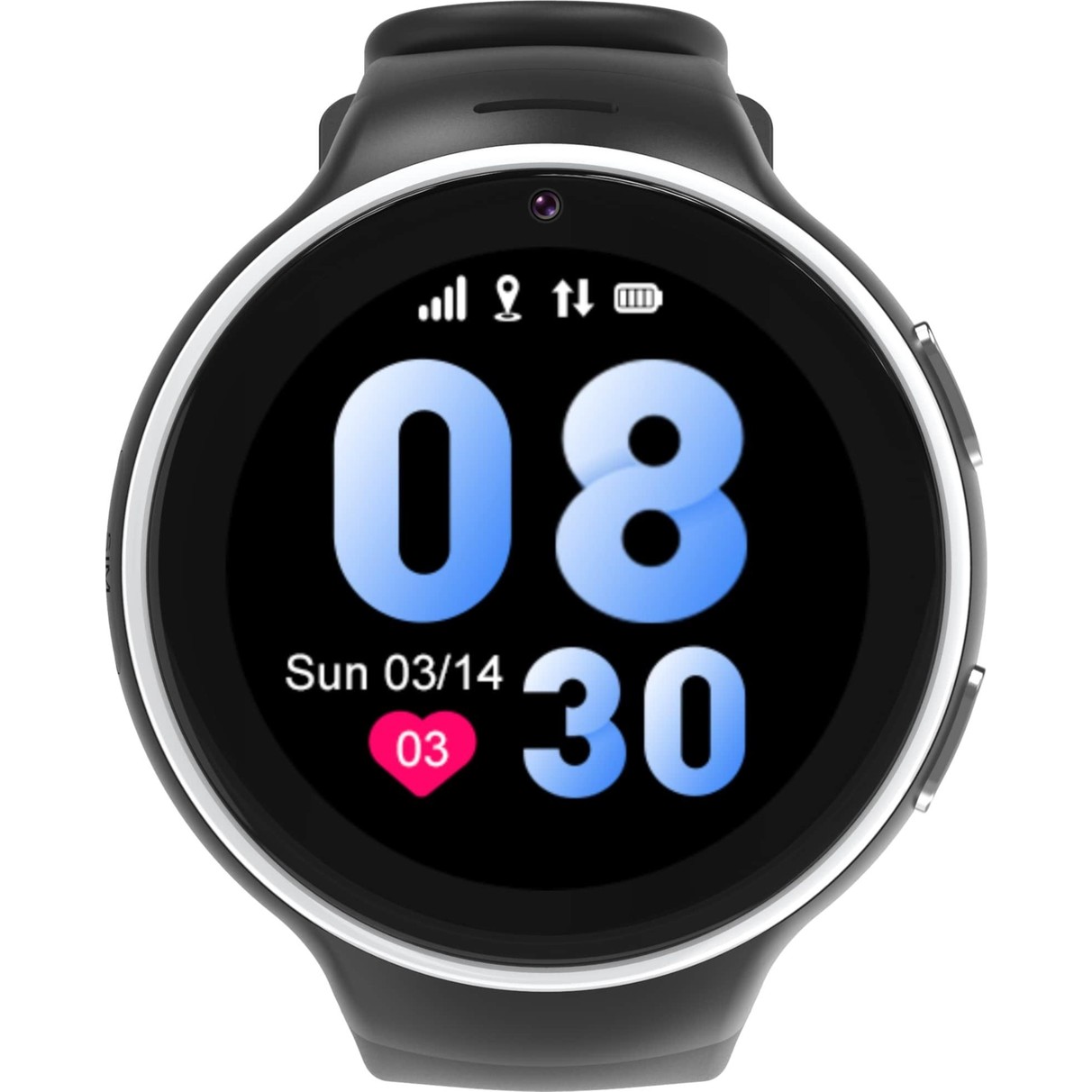 110001006482211.jpg Bilicra Round Akıllı Çocuk Saati - Black - Görsel 1