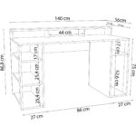 Bimossa Dina Oyuncu Masası Siyah Kırmızı 140 cm - Görsel 5