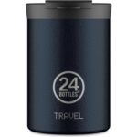 24 Bottles Travel Tumbler Deep Blue Paslanmaz Çelik Termos Bardak 350 ml