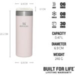 Stanley The Aerolight Transit Mug 0.47 Lt / 16Oz Rose Quartz Metallic - Görsel 2