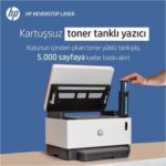 Hp Neverstop Laser Mfp 1200N Fotokopi + Tarayıcı + Ethernet Tanklı Lazer Yazıcı 5HG87A