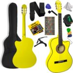 Midex CG-395YLW Klasik Gitar 4/4 Sap Ayarlı Kesik Kasa Full Set (Çanta Askı Tuner Metod Pena)