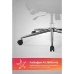 Metta Ergolife Sit 10 Ergonomik Fileli Yönetici Koltuğu / Ofis Sandalyesi  - 13E.D.1.2A2 - Siyah - Görsel 7