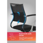 Metta Ergolife Sit Air Ergonomik Çalışma Sandalyesi / Ofis Koltuğu - 572.5F.1.2A2 - Görsel 2