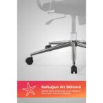 Metta Ergolife Sit Air Ergonomik Çalışma Sandalyesi / Ofis Koltuğu - 572.5F.1.2A2 - Görsel 7