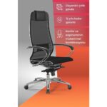 Samurai Ergonomik Fileli Ofis Koltuğu / Çalışma Sandalyesi - 5.2.1.49 Siyah