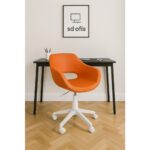 Sahmetra Monaco Çalışma Koltuğu | Sandalyesi | Bilgisayar Koltuğu Beyaz Ayak