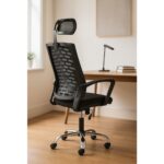 Arji Ev ve Ofis Çalışma Sandalyesi Bilgisayar Koltuğu - Siyah - Görsel 2