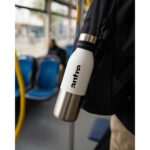 antre istanbul Travel Mug – Paslanmaz Çelik 650 ml Büyük Boy Çevir-aç Kapaklı Kahve ve Su Matarası - Görsel 3