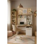 Sandalie Genç Eva Çalışma Masası -Sarı Meşe&beyaz