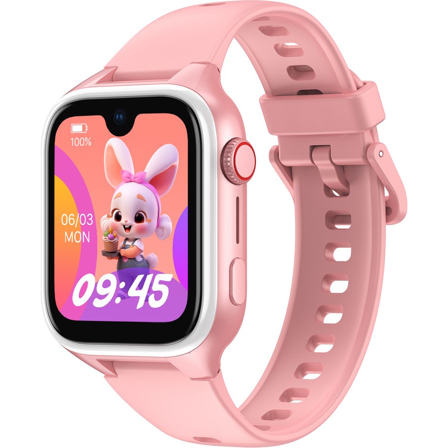 110001118519025.jpg Buff Kids Watch Adventure 4.5g Sim Kartlı Akıllı Çocuk Saati Pink GPS Konum Takibi Görüntülü Görüşme - Görsel 1