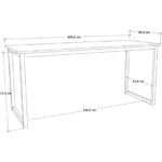 Ceramical MS1 Metal Ayaklı Çalışma Masası - 160cm - Beyaz - Görsel 5