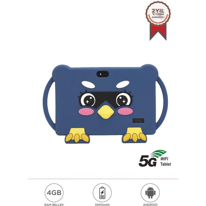 110001120459136.jpg Torima T13 Mavi 4gb +128 GB Tablet Android 13 Çocuk Tableti Kılıf Hediyeli - Görsel 1