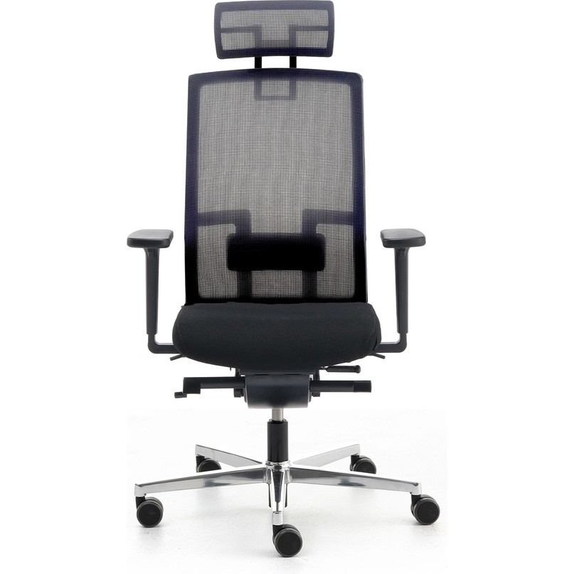 110001125703331.jpg Nurus Me Too Çalışma Sandalyesi - Başlıklı - Siyah - Alüminyum Ayak - Görsel 1