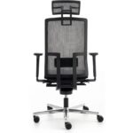 Nurus Me Too Çalışma Sandalyesi - Başlıklı - Siyah - Alüminyum Ayak - Görsel 5