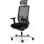 Nurus Me Too Çalışma Sandalyesi - Başlıklı - Siyah - Alüminyum Ayak - Görsel 8