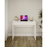 Delta Dizayn 1 Çekmeceli Çalışma / Makyaj Masası – Beyaz, E1 Suntalam, Teleskopik Raylı - Görsel 2