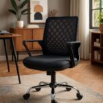 Sahmetra Alfa Ev ve Ofis Çalışma Sandalyesi Bilgisayar Koltuğu Çalışma Koltuğu Krom Ayak- Siyah