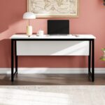 Ceramical Ms2 Çalışma Masası,ofis Masası - 70X140 cm - Beyaz - Görsel 3