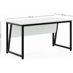 Ceramical Ms2 Çalışma Masası,ofis Masası - 70X140 cm - Beyaz - Görsel 6