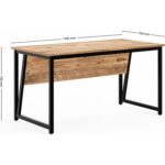 Ceramical Ms2 Çalışma Masası,ofis Masası - 70X140 cm - Çam - Görsel 6