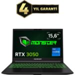 Monster Abra A5 V20.6.2 Intel Core I7 13620H 32 GB Ram 1 Tb SSD 4 GB Rtx 3050 Freedos 15,6" Fhd 144 Hz Taşınabilir Bilgisayar