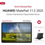Huawei Yeni (2025) MatePad 11.5" PaperMatte 8GB 256GB Tablet + Klavye - Görsel 2