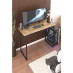 Pratico Mobilya Metal Ayaklı Çalışma Masası Atlantik Çam - 150 cm