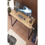 Pratico Mobilya Metal Ayaklı Çalışma Masası Atlantik Çam - 150 cm - Görsel 3