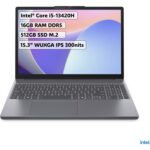 Lenovo Ideapad Slim 3 Intel Core i5 13420H 16GB 512GB SSD Freedos 15.3" WUXGA Taşınabilir Bilgisayar 83K1003MTR
