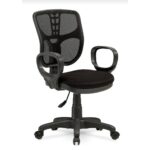 Fonksiyoner Fly file kumaşlı çalışma koltuğu/ultra konforlu-siyah