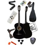 Banupo G39 4/4 Tam Boy Siyah Klasik Gitar Seti – Kılıf, Stand, Akort Aleti ve Pena ile Eksiksiz Başlangıç Paketi