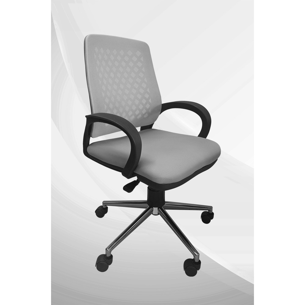 110001179854544.jpg Alphina Auris Ergonomik Ofis / Büro ve Öğrenci Çalışma Sandalyesi – Koltuğu (Krom Ayaklı) - Görsel 1