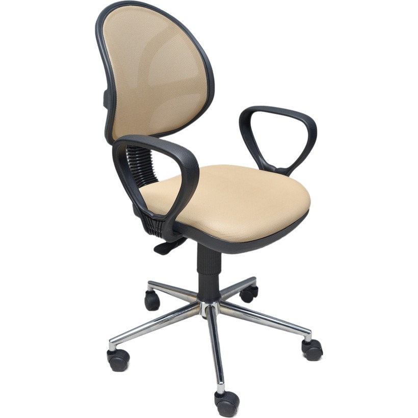 110001179981406.jpg Alphina Nobby Ergonomik Ofis / Büro ve Öğrenci Çalışma Sandalyesi – Koltuğu (Krom Ayaklı) - Görsel 1