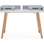 Nurus Renee Wood Çalışma Masası - Keçeli ve Aksesuarlı - Görsel 2