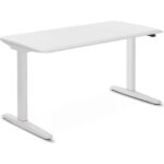 Nurus U-Do Sit&stand Yükseklik Ayarlı Hafızalı Bluetooth Kumandalı Çalışma Masası - Hdf Toz Boya Beyaz